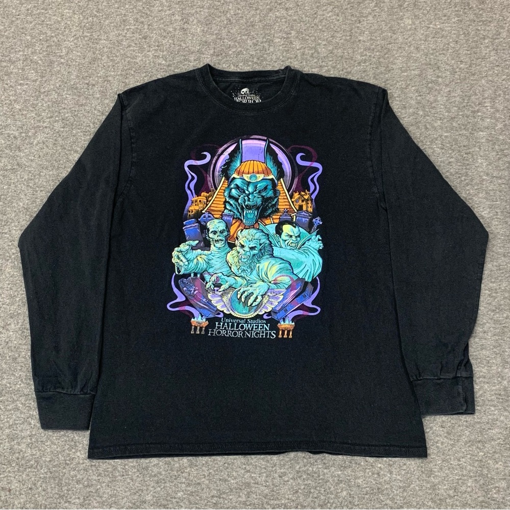 Halloween Horror Nights 2022 Universal Monsters Black Long Sleeve Large‎